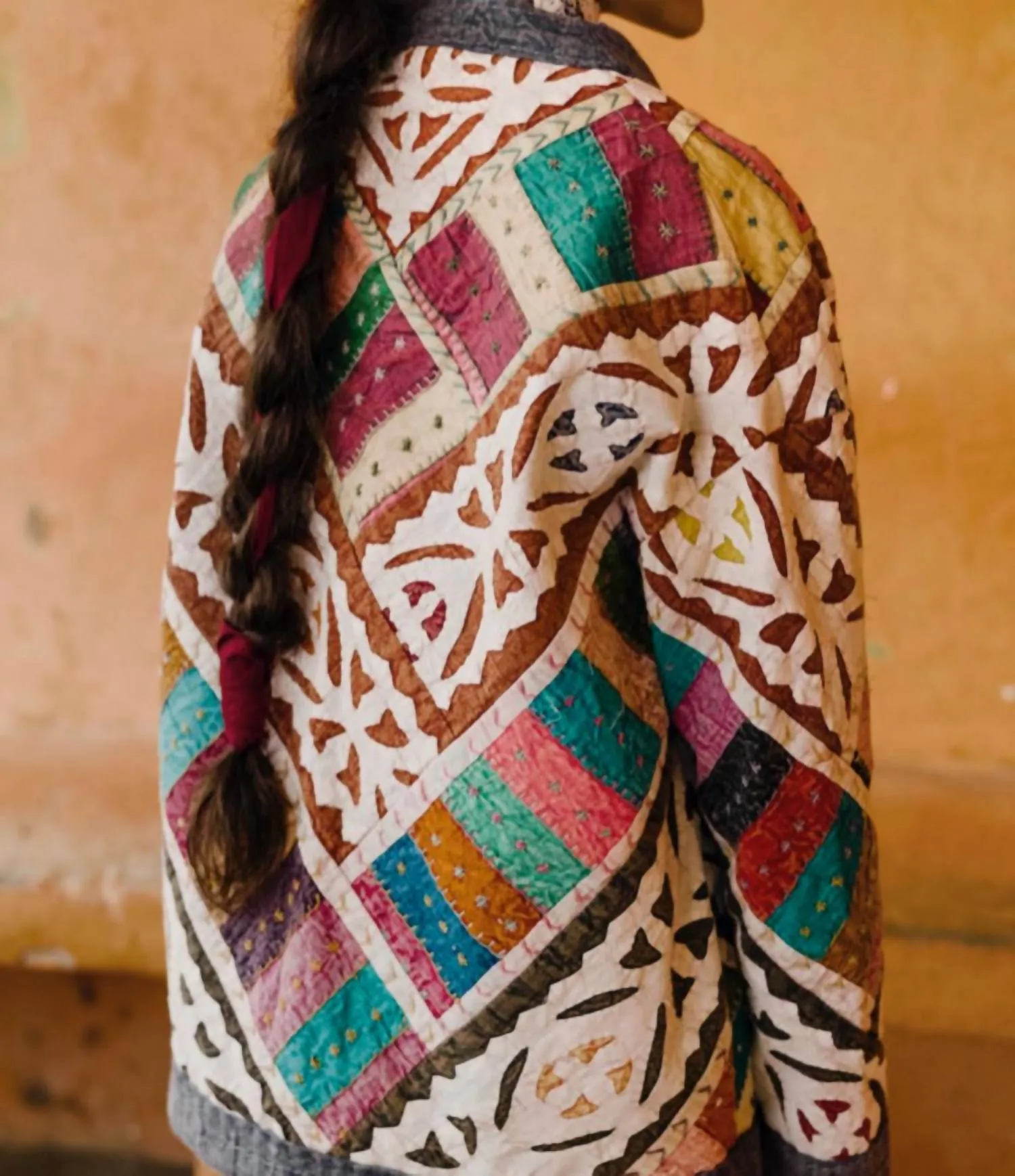 Alix Of Bohemia - Women's One of a Kind Cutwork Kantha Jacket