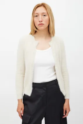 Beige Fuzzy Olena Cardigan