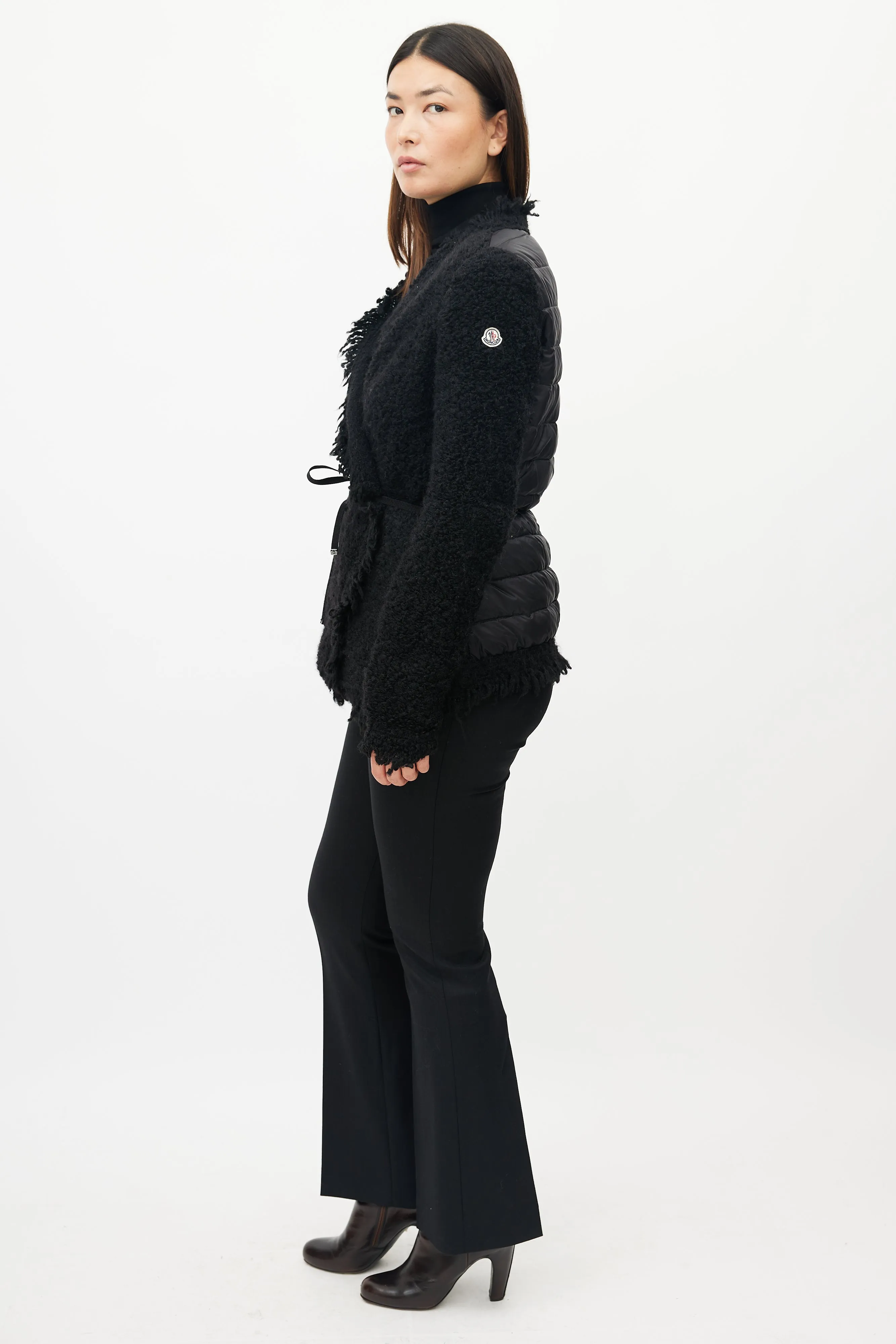 Black Maglia Down Cardigan
