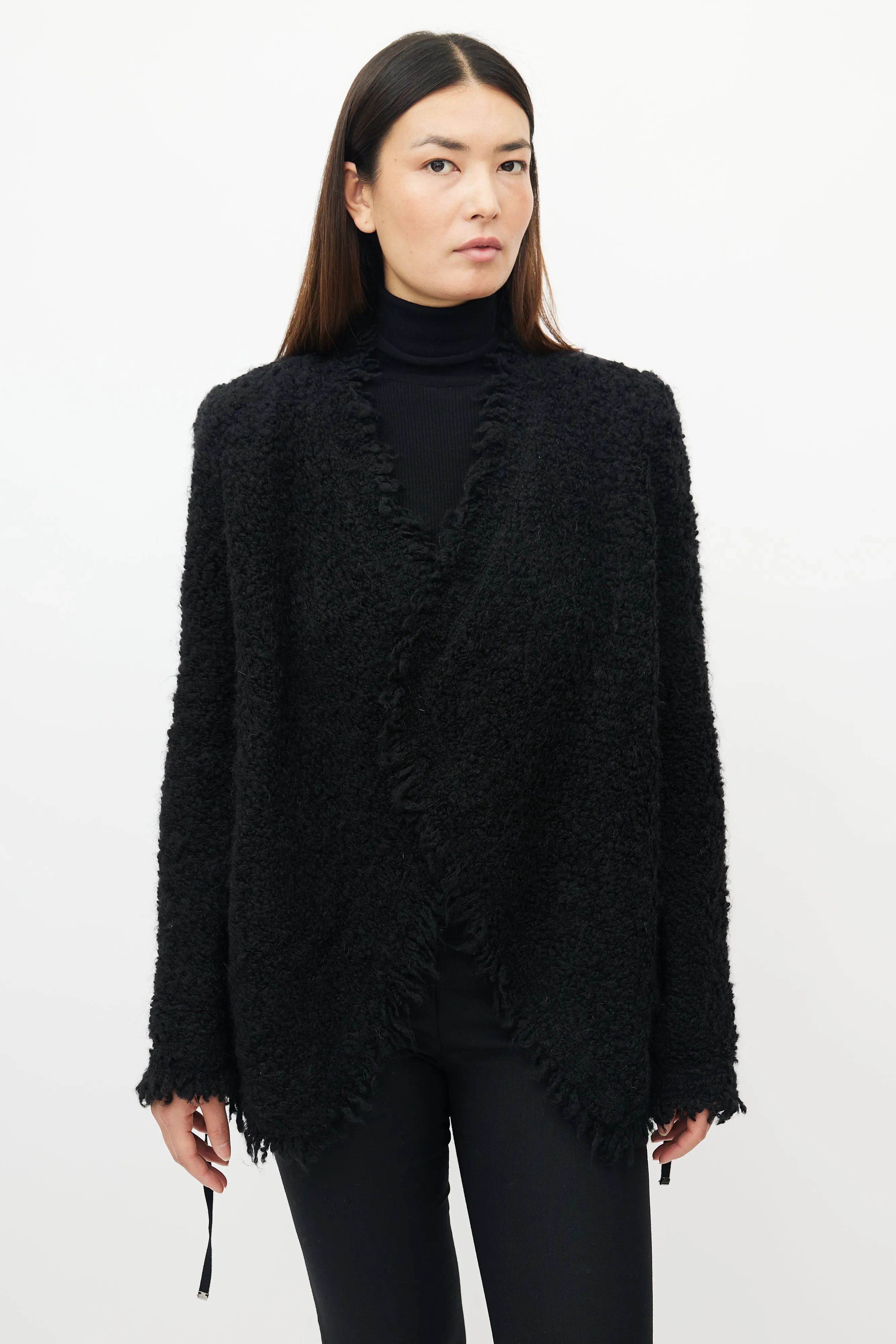 Black Maglia Down Cardigan