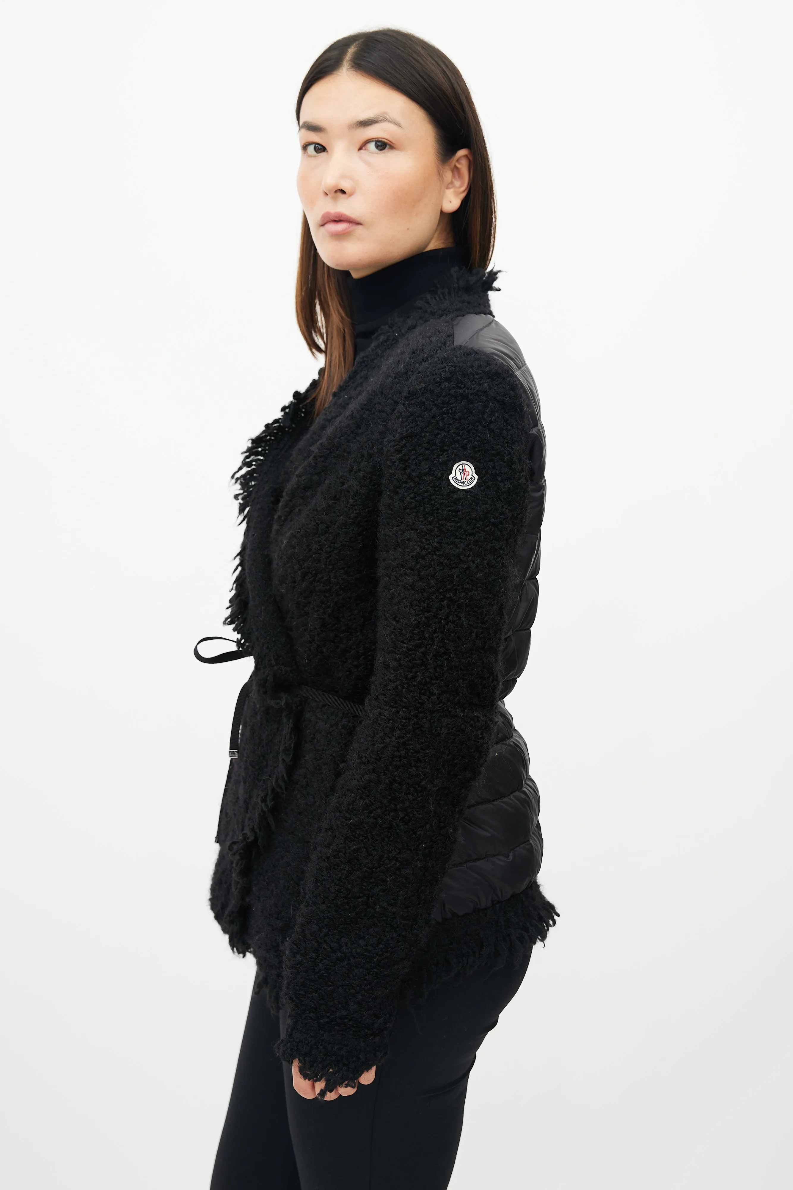 Black Maglia Down Cardigan