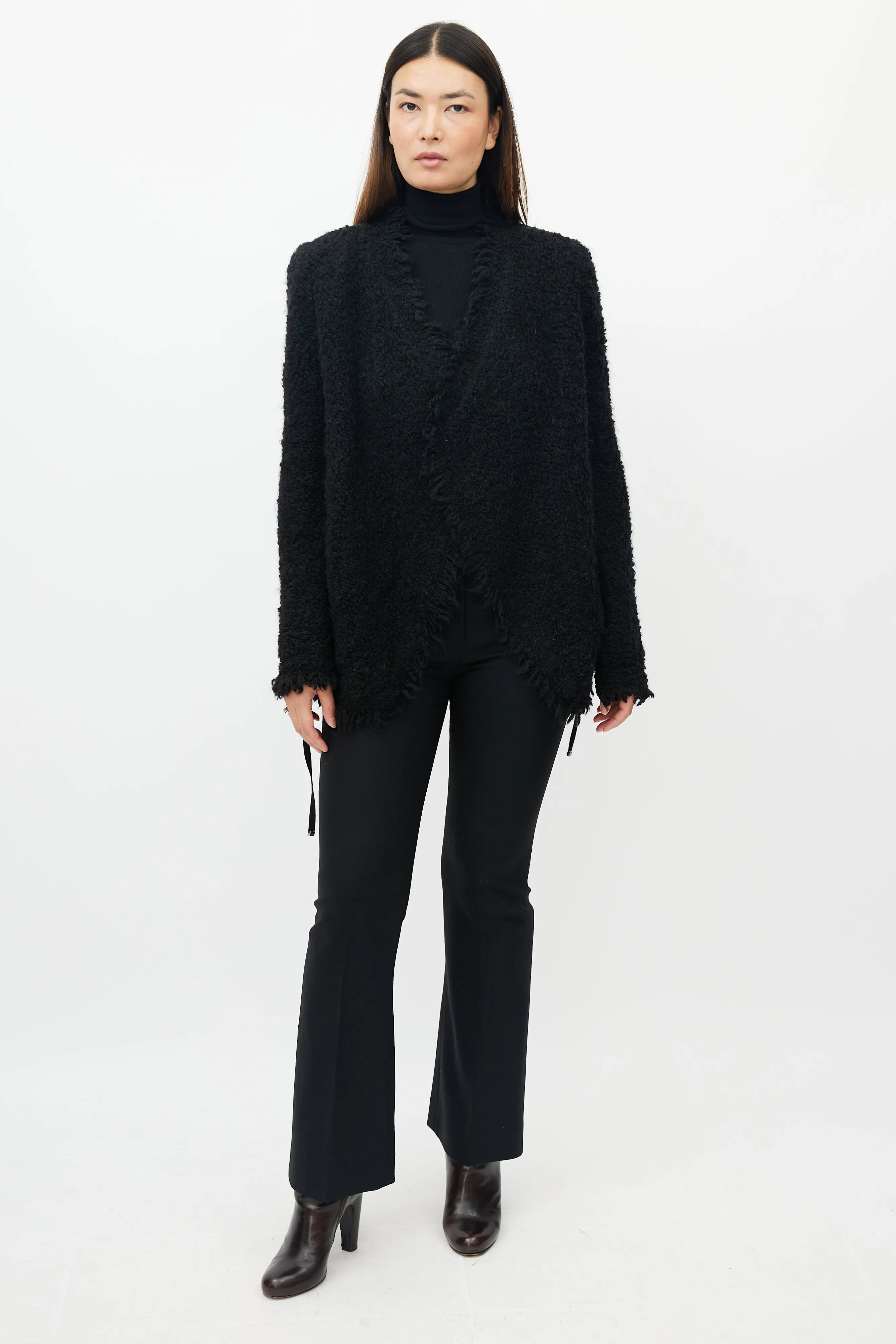 Black Maglia Down Cardigan