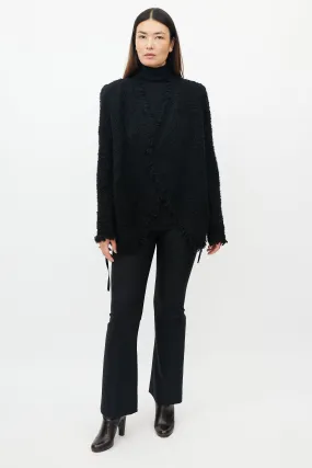 Black Maglia Down Cardigan