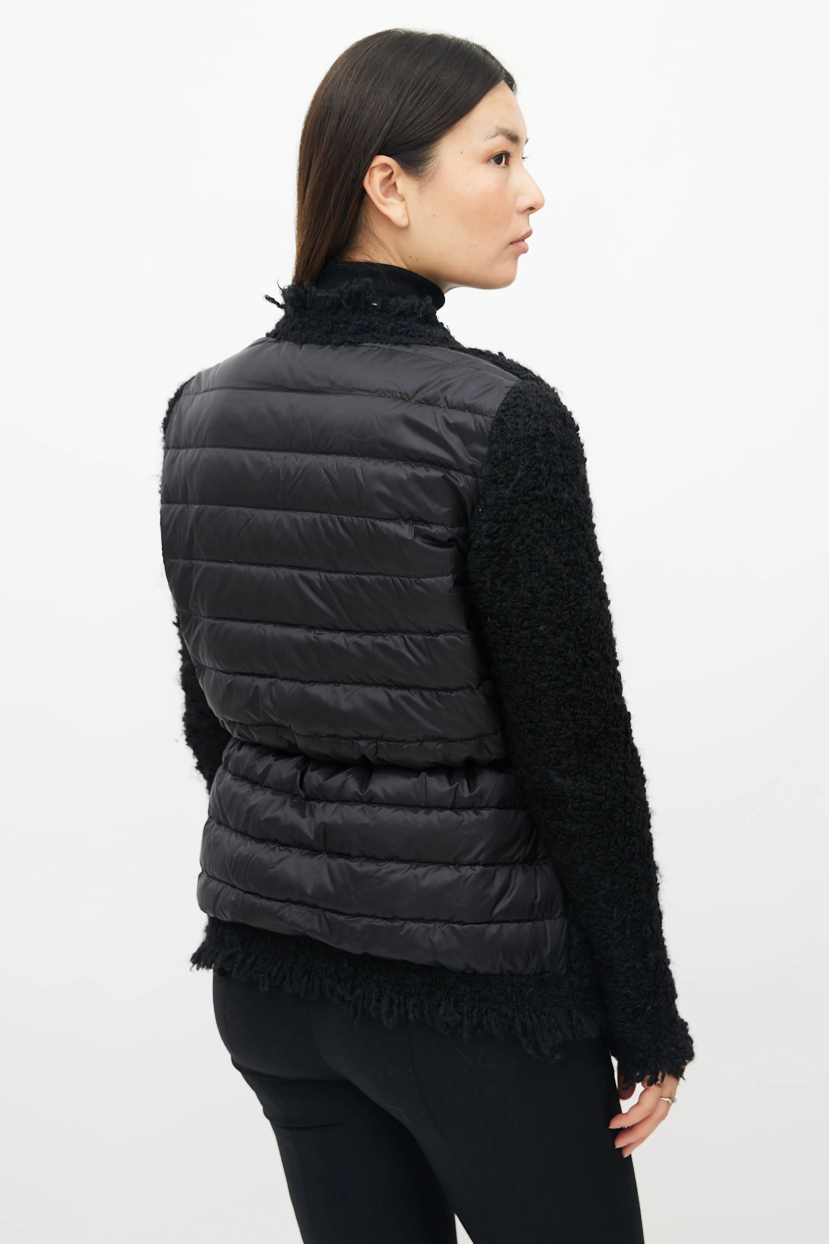 Black Maglia Down Cardigan