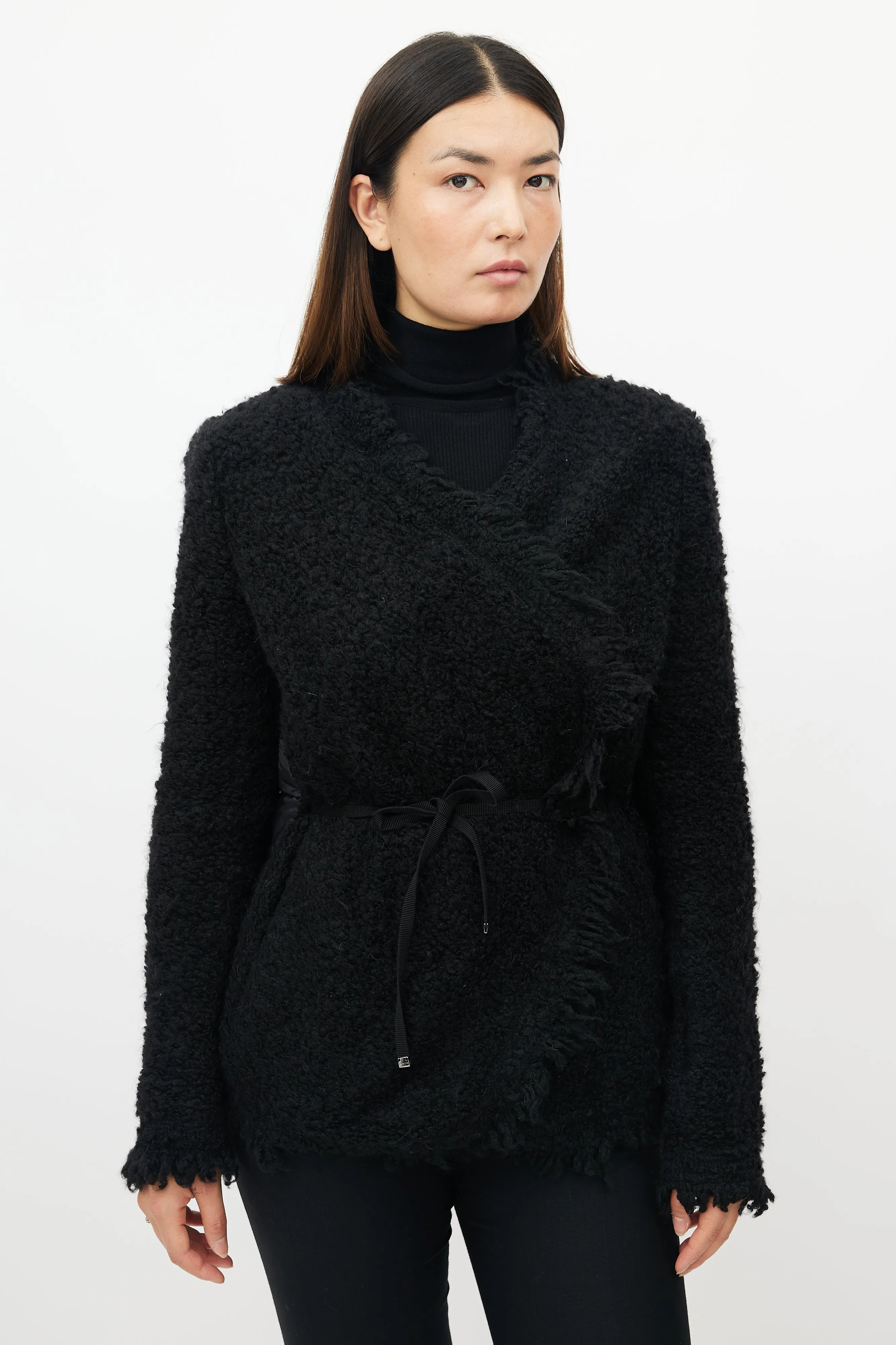 Black Maglia Down Cardigan