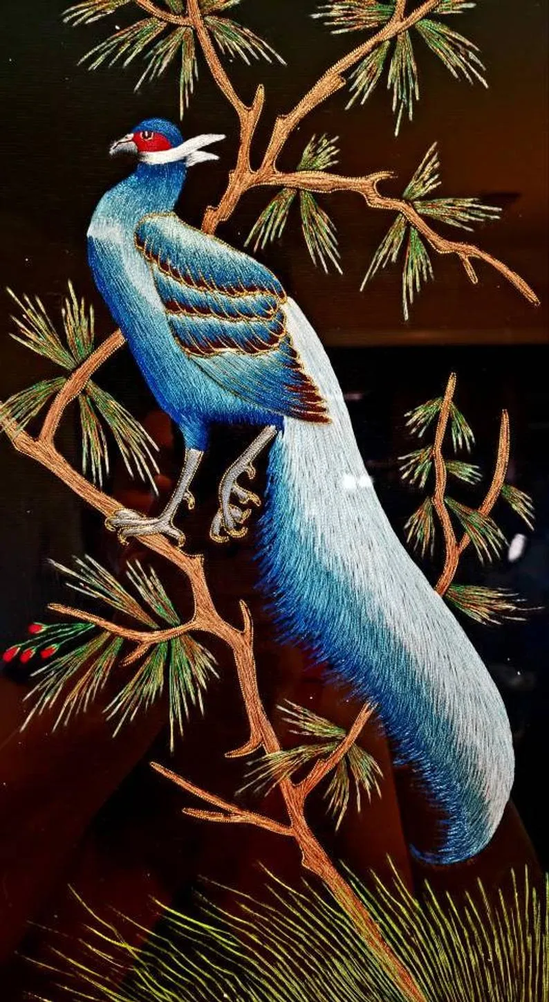 Blue Pheasant Wall Art