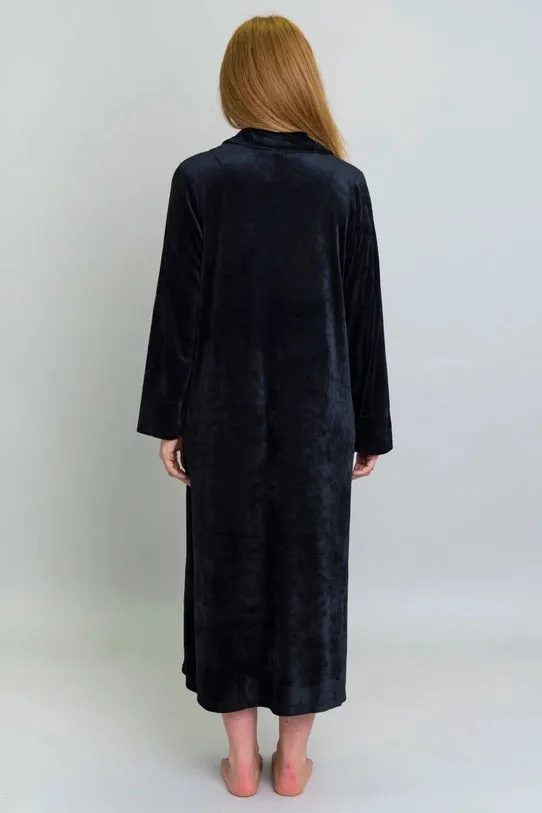 Blue Sky - Zip Robe, Black, Bamboo