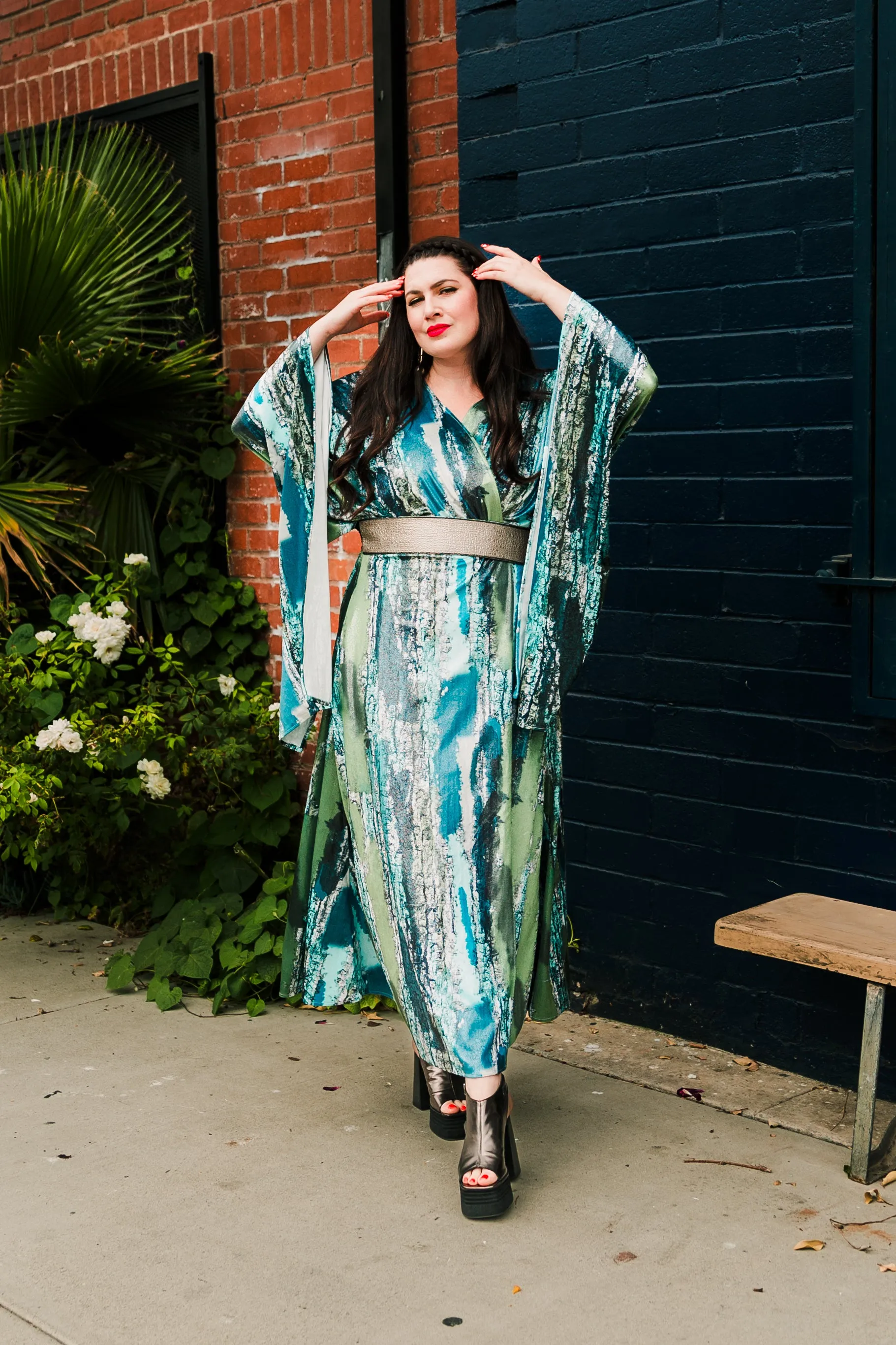 Bohémienne Kimono Robe “Fancy Lazy" Velvet