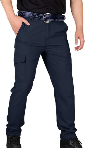 Cargo Pants for Men Lightweight Wild Outdoor Hiking Pants Waterproof Ripstop Tactical Work Pants with Multi Pockets