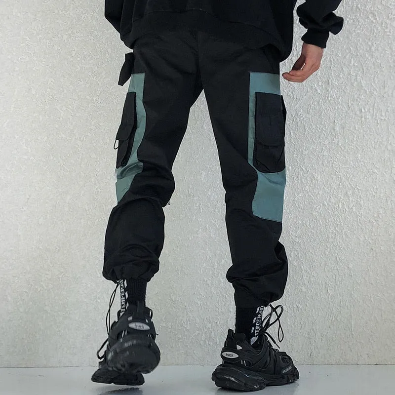 Colours Patched Baggy Cargo Multi Pocket Casual Style Men Pants