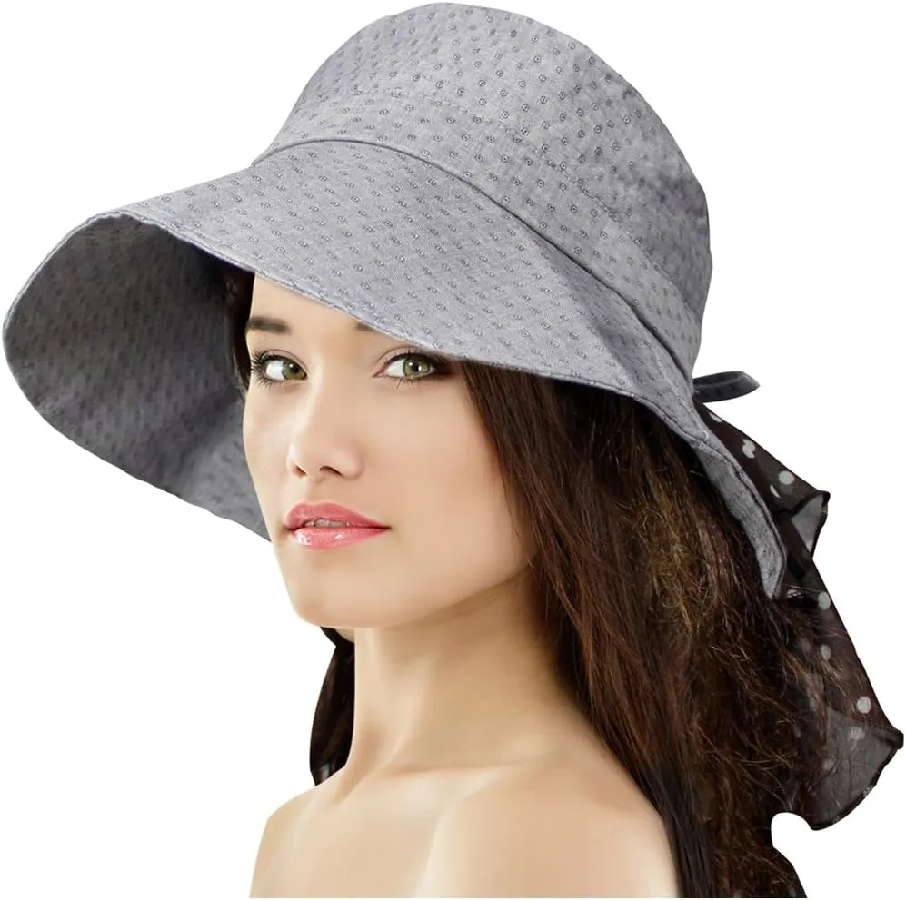 Dahlia Women's Summer Sun Hat - Fashion Flap Hat