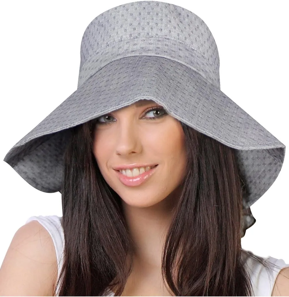 Dahlia Women's Summer Sun Hat - Fashion Flap Hat