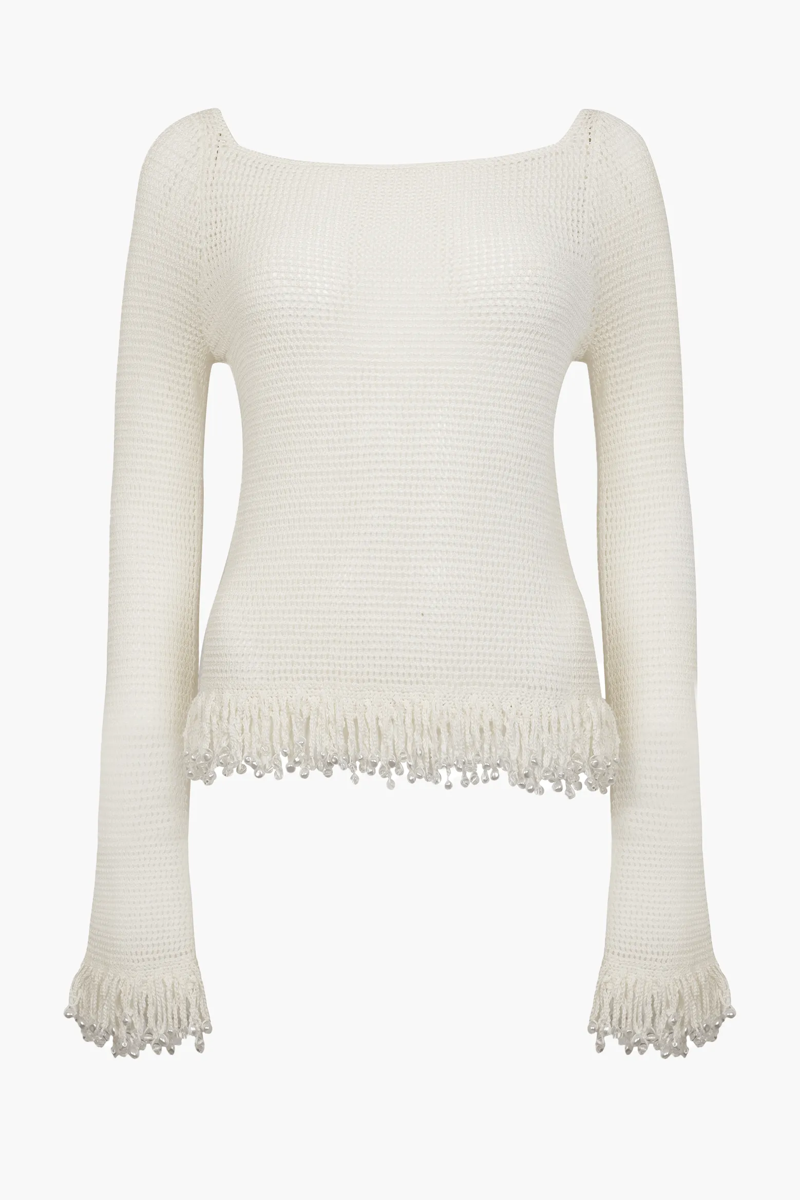 FRINGE LONG SLEEVE TOP