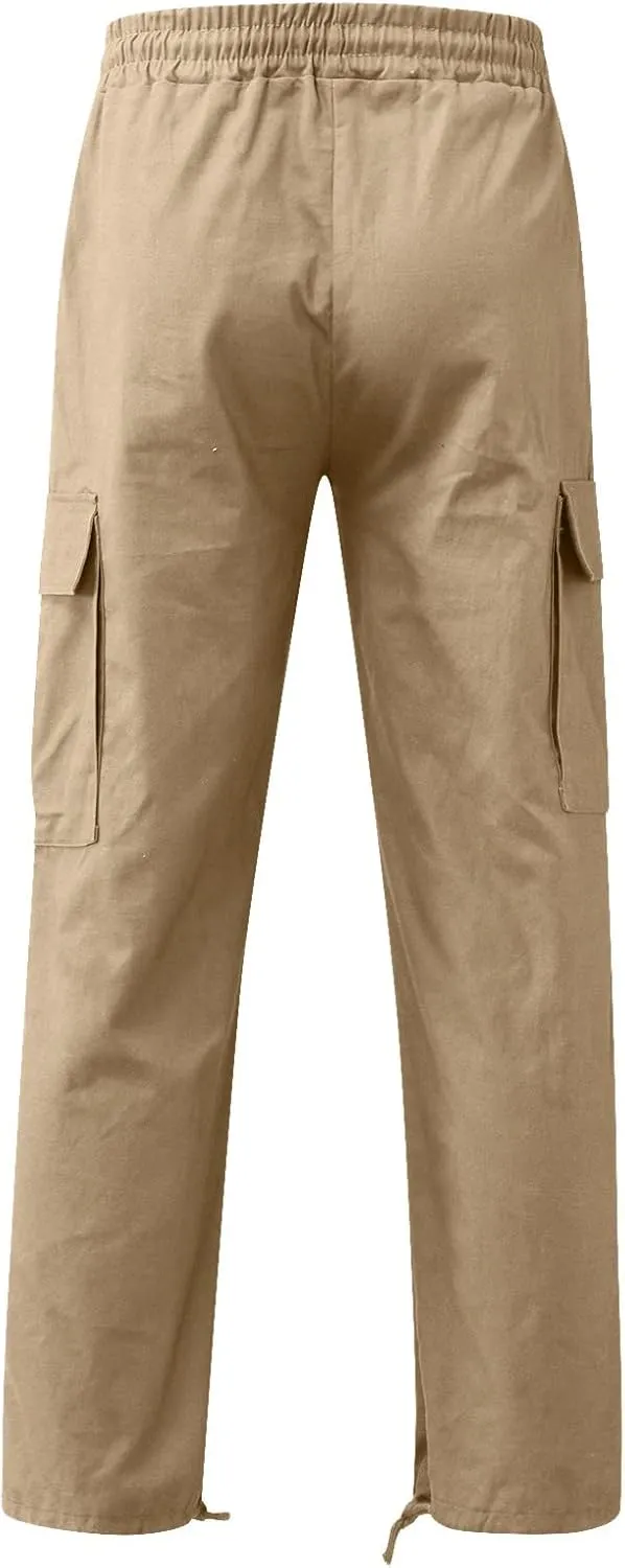 Fxbar Mens Cargo Pants Baggy Outdoor Waterproof Hiking Pants Stretch Casual Pockets Lightweight Classic Tactical Pants