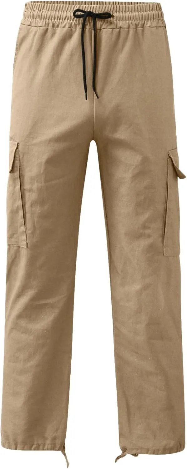 Fxbar Mens Cargo Pants Baggy Outdoor Waterproof Hiking Pants Stretch Casual Pockets Lightweight Classic Tactical Pants