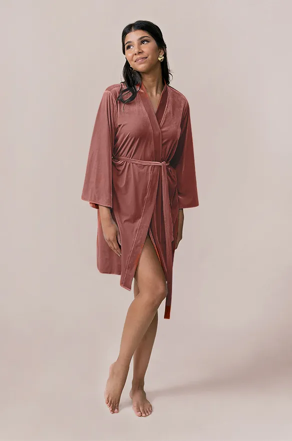 Getting Ready Velvet Robe | Made To Order