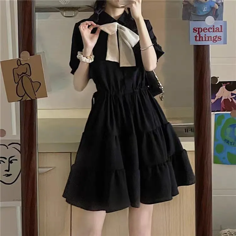 Korean White Sweet One Piece Dress