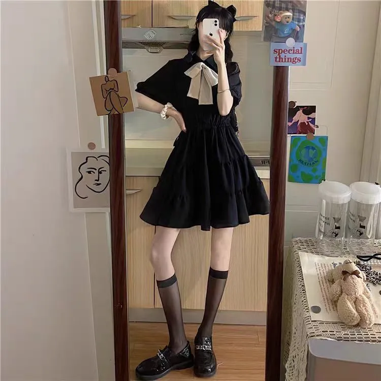 Korean White Sweet One Piece Dress
