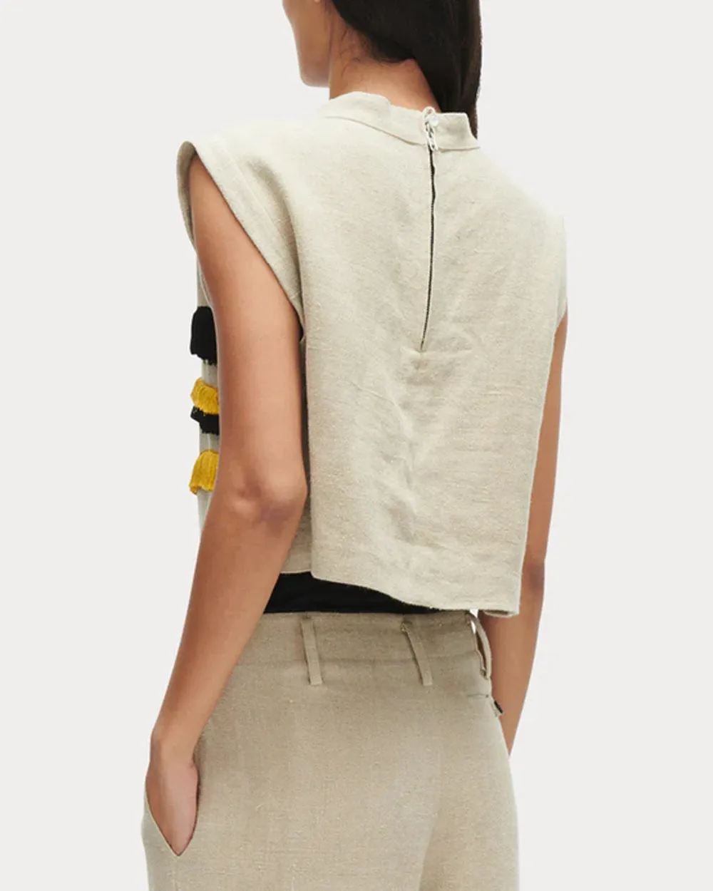 Natural Fringe Bacchus Top