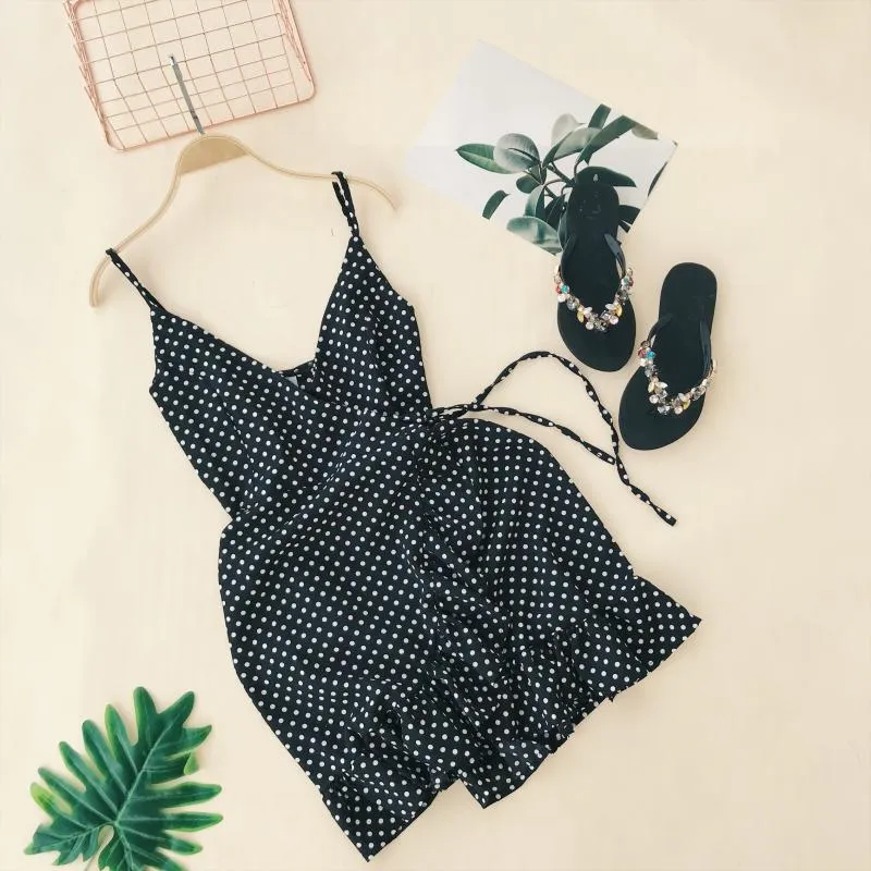 Polka Dot Ruffled Mini Dress