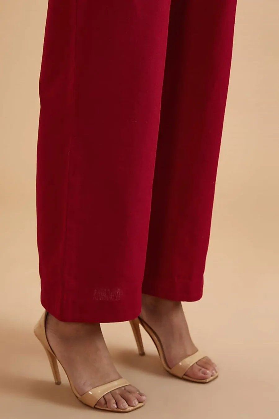 Scarlet Red Wide Leg Pants