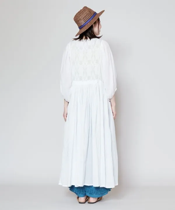 Sheer Embroidered Long Cardigan