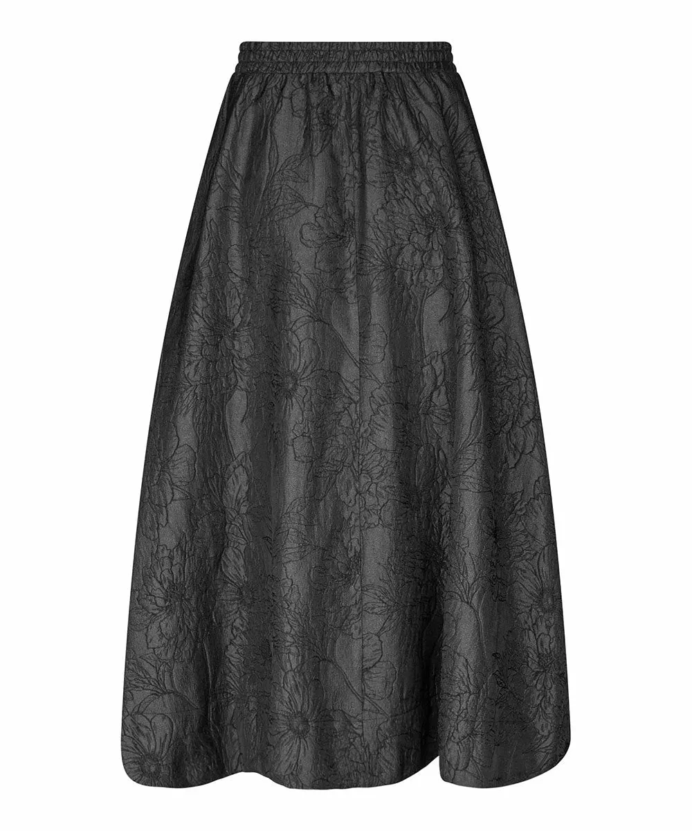 Sophronia Floral Jacquard Skirt