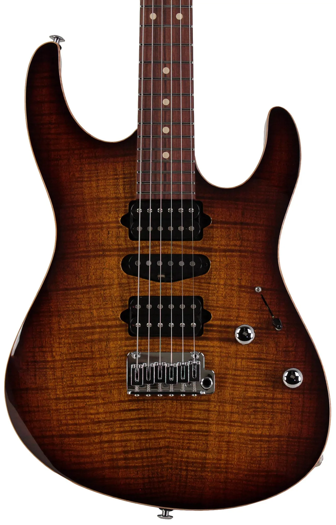 Suhr Modern Plus Guitar, Bengal Burst, Pau Ferro, HSH