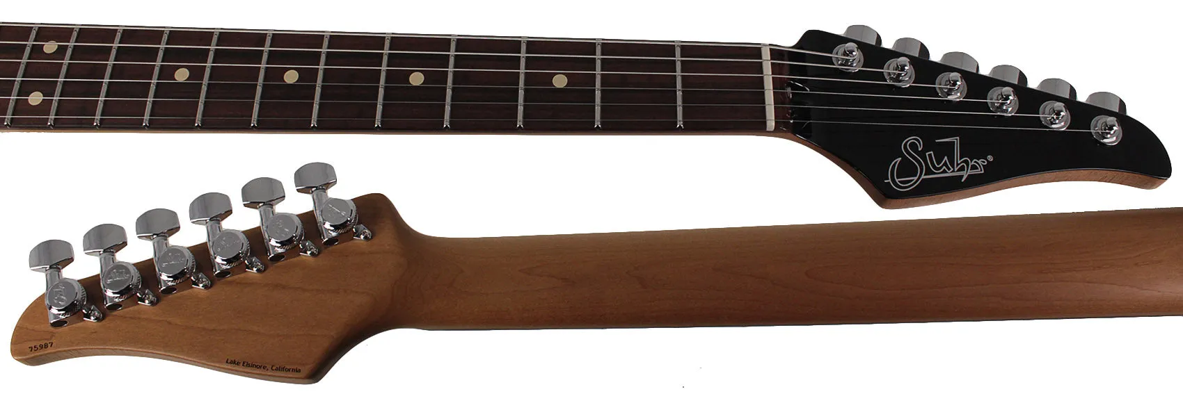 Suhr Modern Plus Guitar, Charcoal Burst, Pau Ferro, HSH