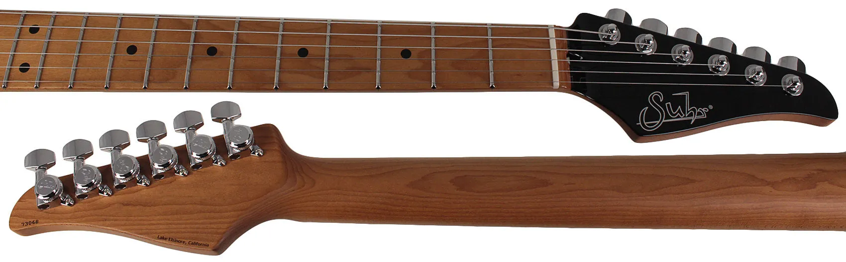 Suhr Modern Plus Guitar, Charcoal Burst, Roasted Maple, HSH