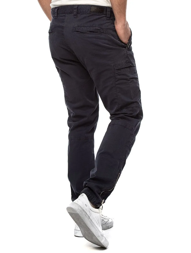 SURPLUS GOODS AVIATOR PANTS IN BLUE