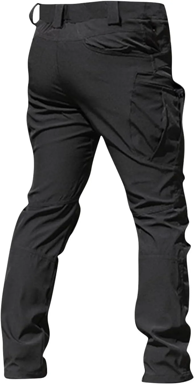 Tactical Pants for Men Ripstop Cargo Water Resistant Hiking Pants Relaxed Fit Stretch Quick Dry Work Pant Multi Pockets