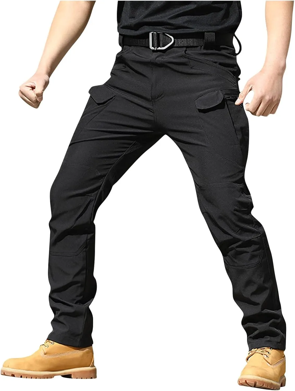 Tactical Pants for Men Ripstop Cargo Water Resistant Hiking Pants Relaxed Fit Stretch Quick Dry Work Pant Multi Pockets