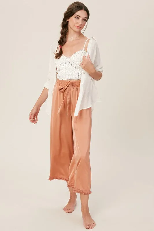 The Aspen Fringe Hem Culottes