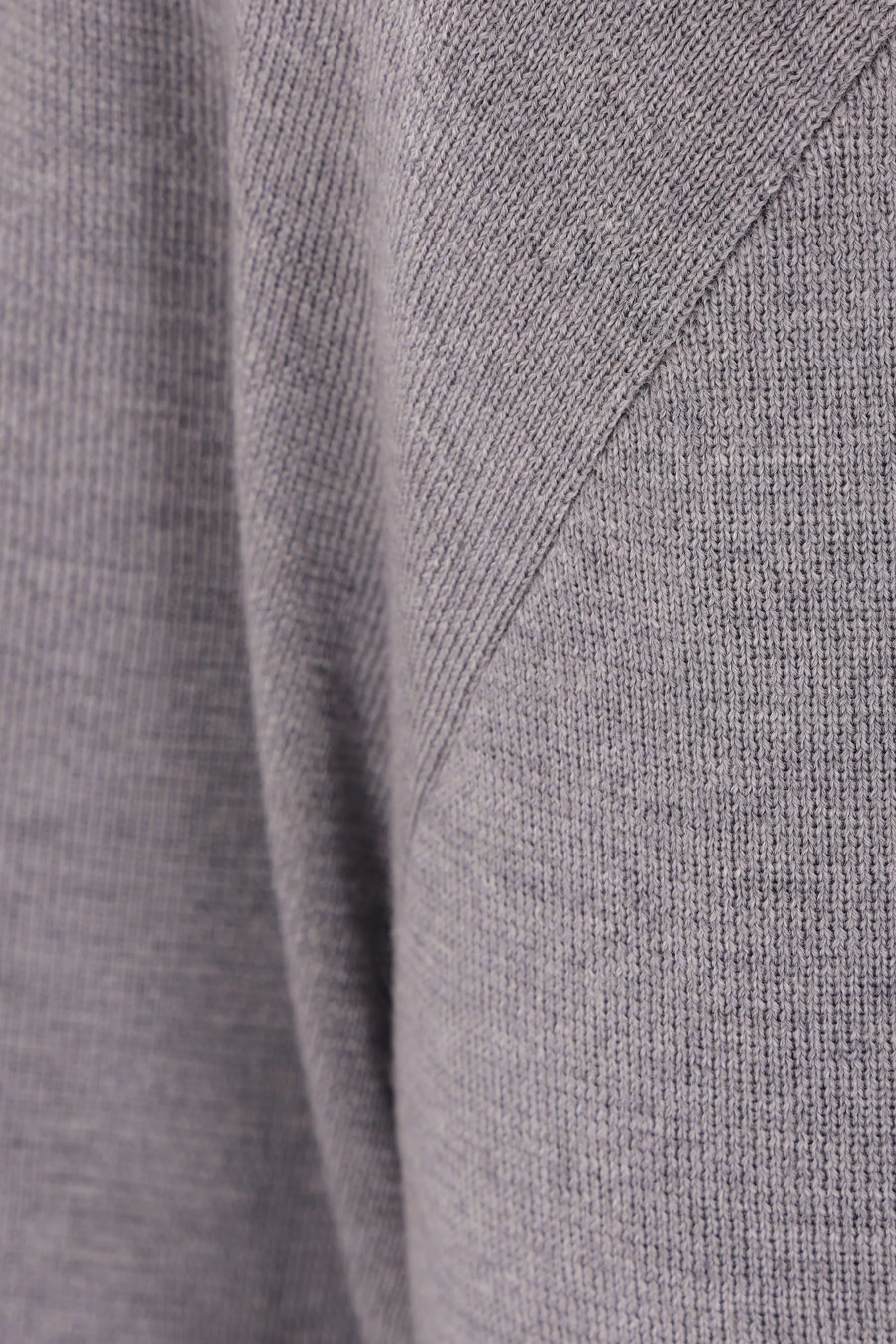 V-Neck Logo Embroidered Wool Sweater