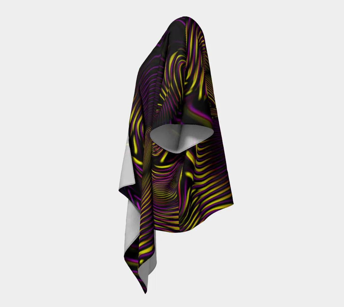 Velvet Flow Draped Kimono
