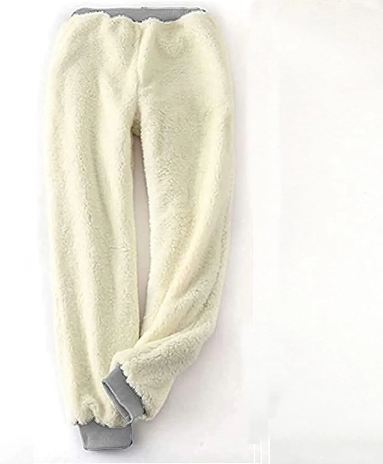 Women's Winter Warm Fleece Athletic Sweatpants Plus Size Sherpa Lined Joggers Pants Drawstring Cinch Bottom Pants